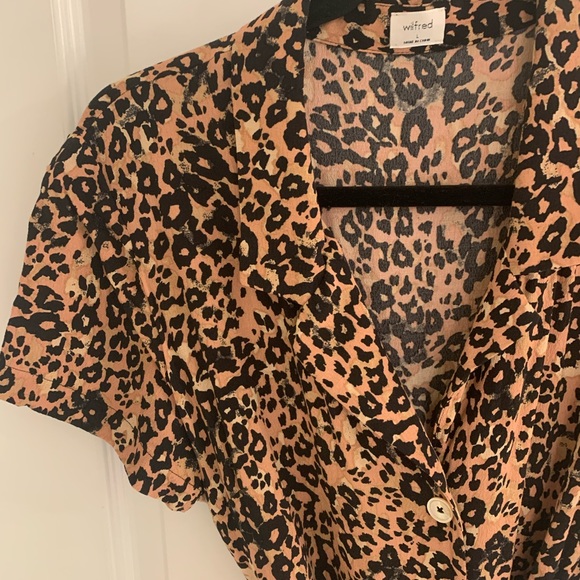 Wilfred Leopard Print Button Down Dress - Picture 1 of 8